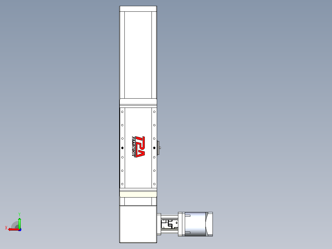 伺服电机集成皮带传动直线执行器TPA-OCB-140-256-L150-DR-J90-N3后视图