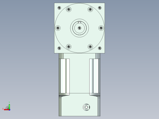 PW110单轴 PLX90-L2 19-70-90-M6 PW110转向器 单轴输出 带90 直齿 行星减速机后视缩略图