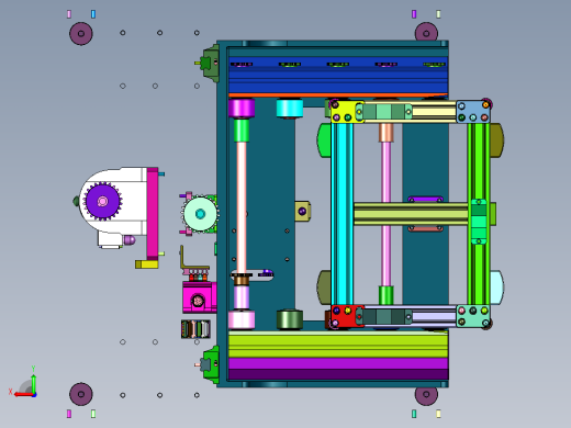 垂直丝杠传动大型举升设备后视缩略图