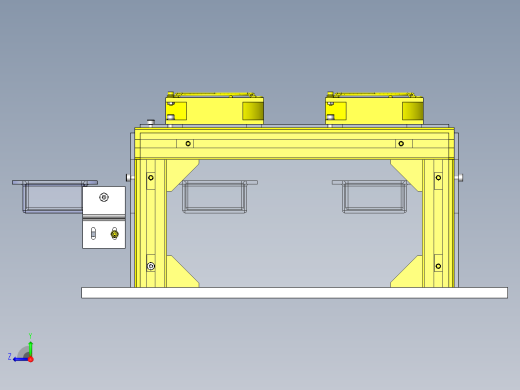 在搬运皮带输送机上冷却工件右视缩略图