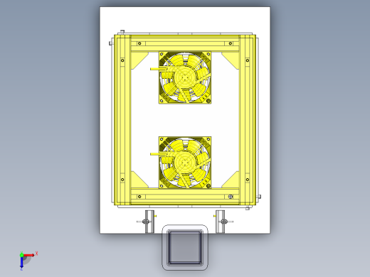在搬运皮带输送机上冷却工件俯视缩略图