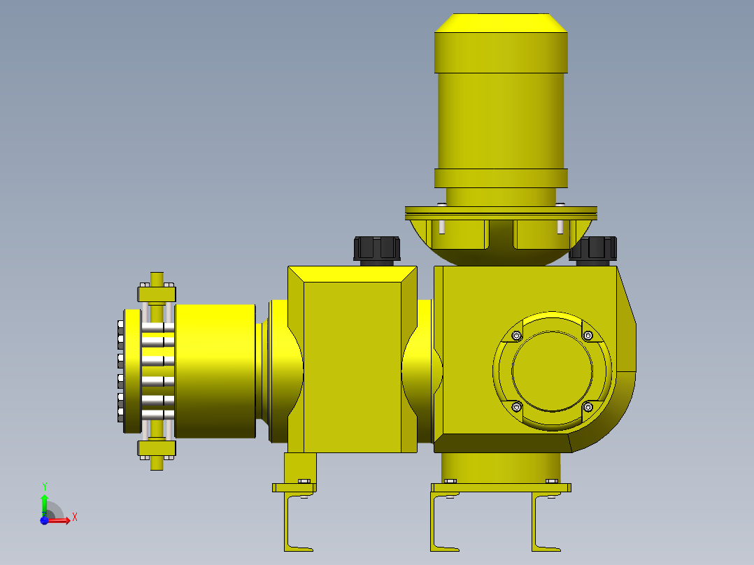 比例加药泵前视图