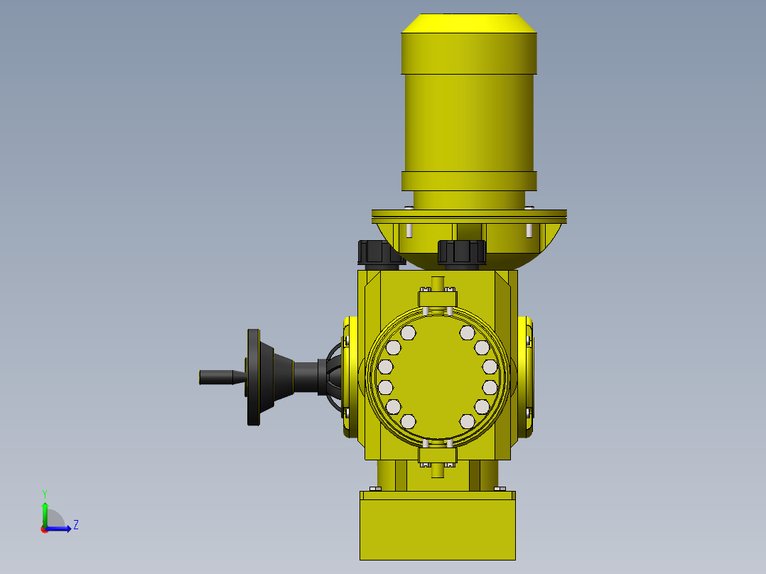比例加药泵左视图