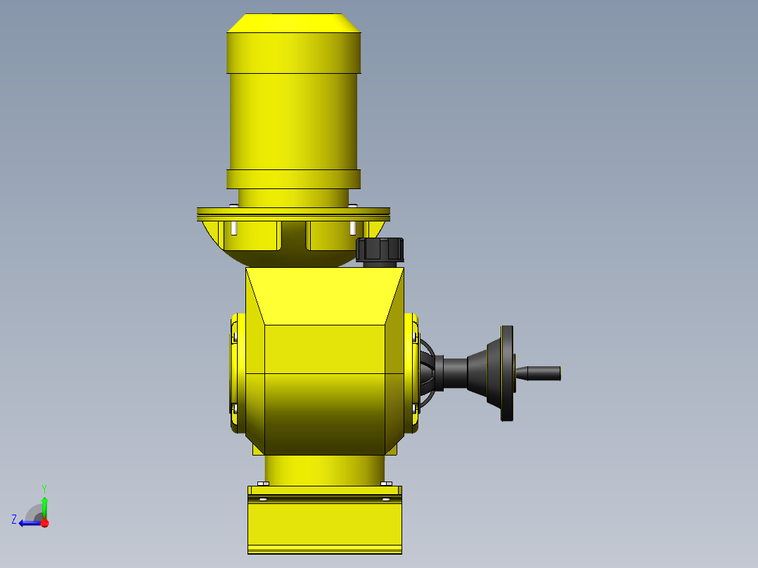 比例加药泵右视图