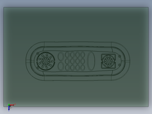 电话受话器全套模型模具俯视缩略图