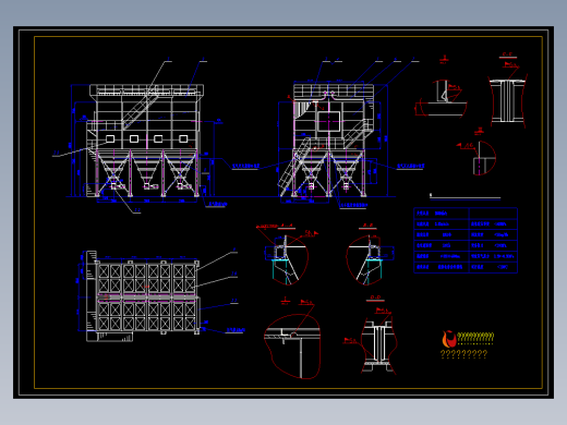 GM-1861型高浓度煤粉袋式收集器主要技术参数