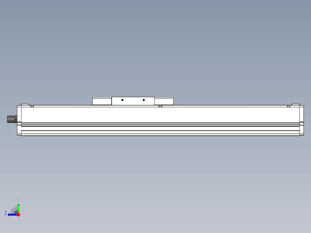 Toyo东佑达直线模组-ECH14-250-M-C4反.stp；.ste；右视图