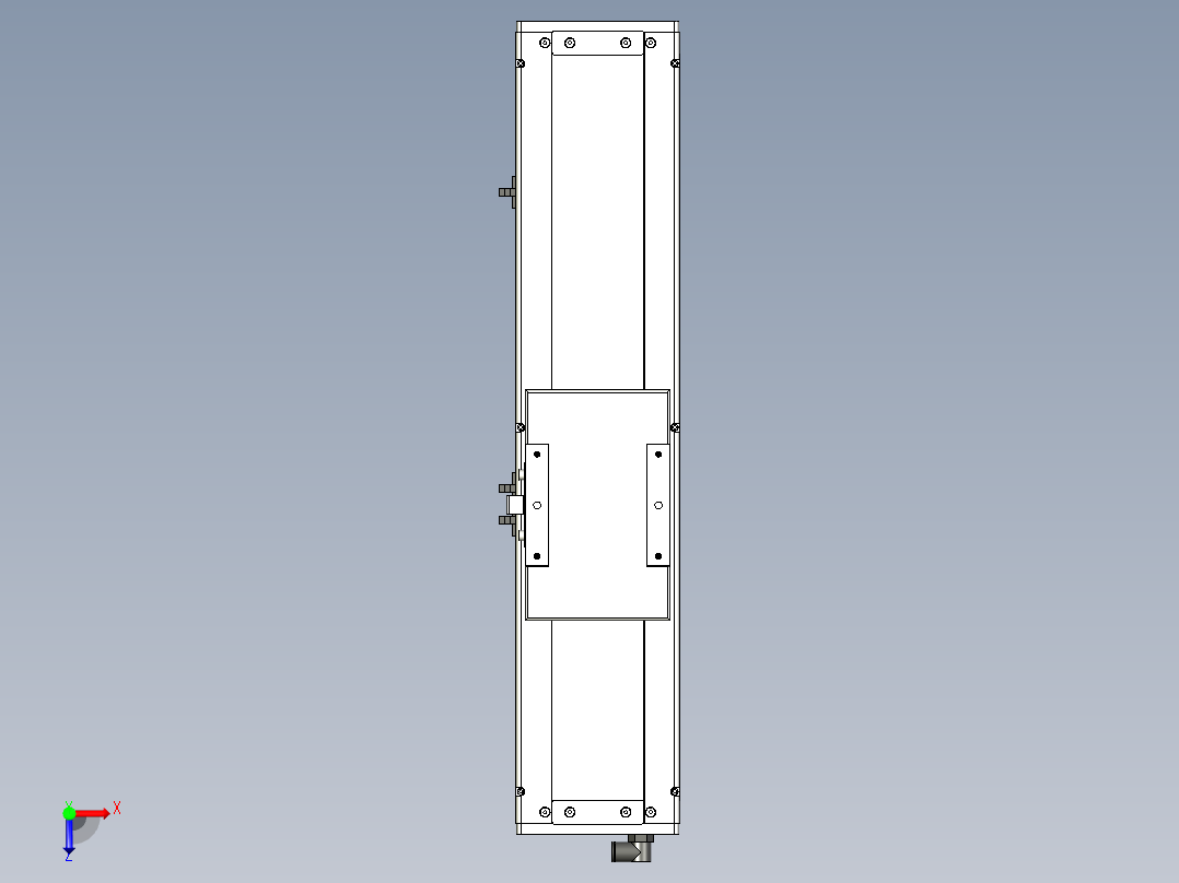 Toyo东佑达直线模组-ECH14-250-M-C4反.stp；.ste；俯视图
