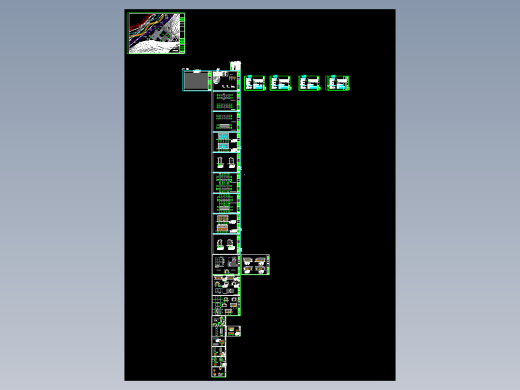S007中式仿古商业步行街规划建筑设计cad施工图+效果图