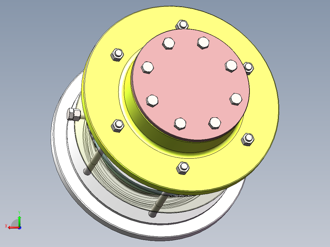 热回式液氮车加载器设计后视图
