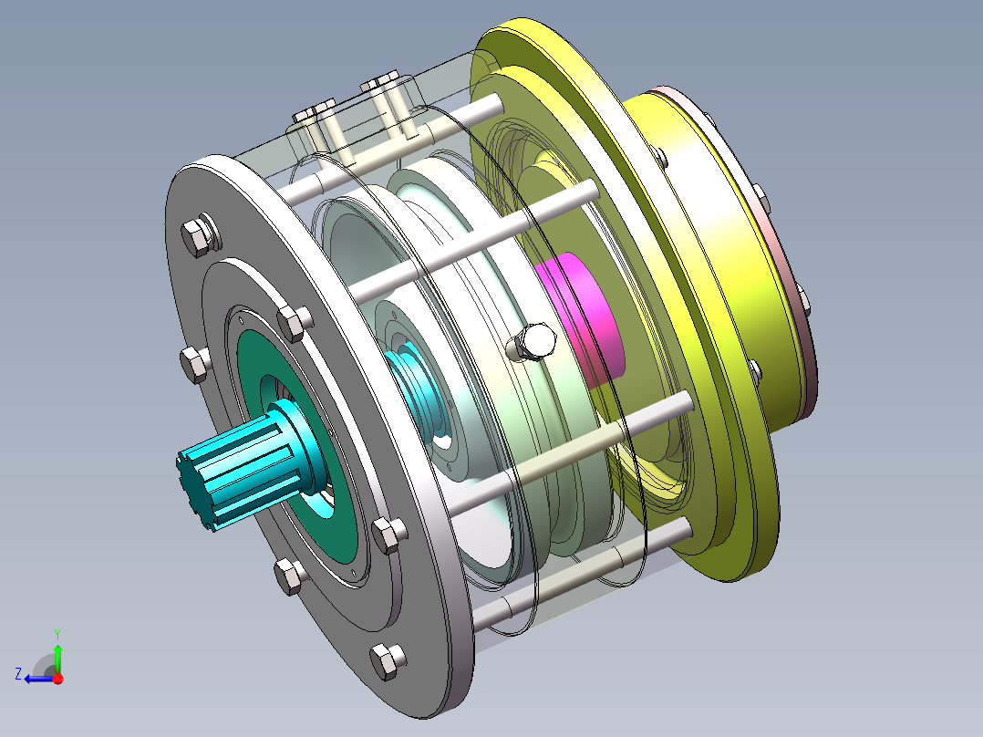 热回式液氮车加载器设计右视图