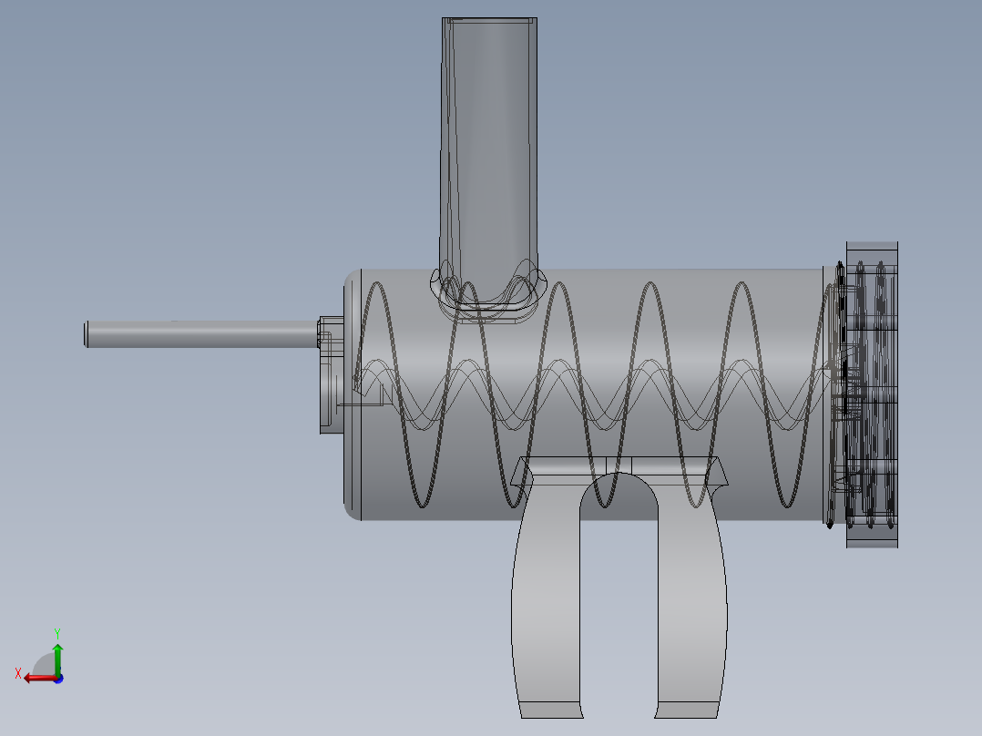 绞肉机3D模型_SolidWorks设计_iges(igs)_Sldprt_Sldasm文件下载后视图