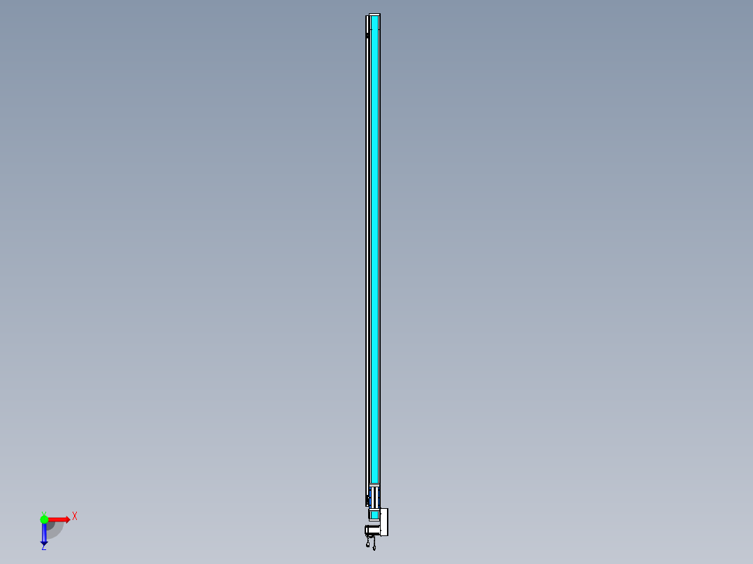 威洛博LB.GB同步带传动--欧规系列LB6A-L65-S2700-BL俯视图