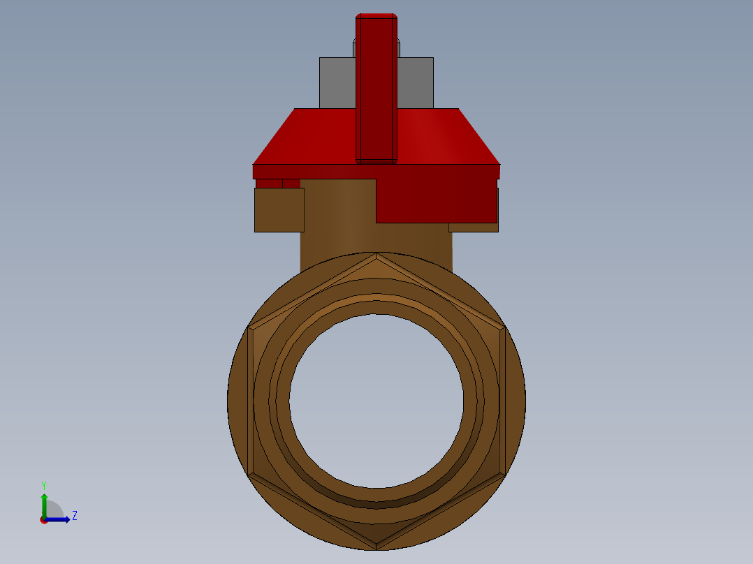球阀+DN15+F-M左视图