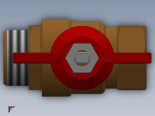 球阀+DN15+F-M俯视缩略图