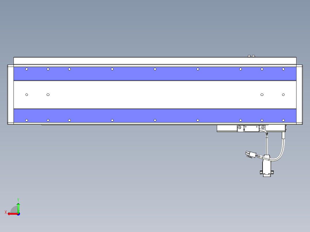 威洛博VL系列直线电机模组-VL14S2-S450后视图