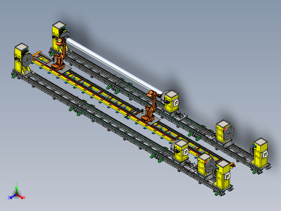 用于线轴焊接的机器人焊接站