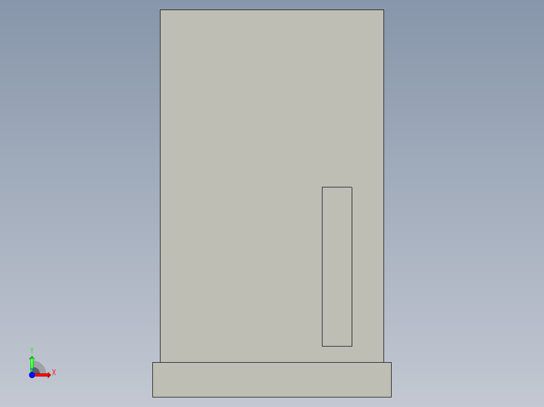 基恩士RD-50_kc图纸模型前视图
