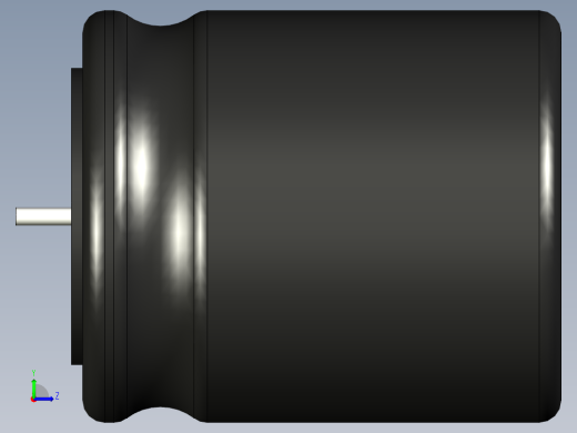 无源元件封装-CAP_RAD_D18x20_POL_BK左视缩略图