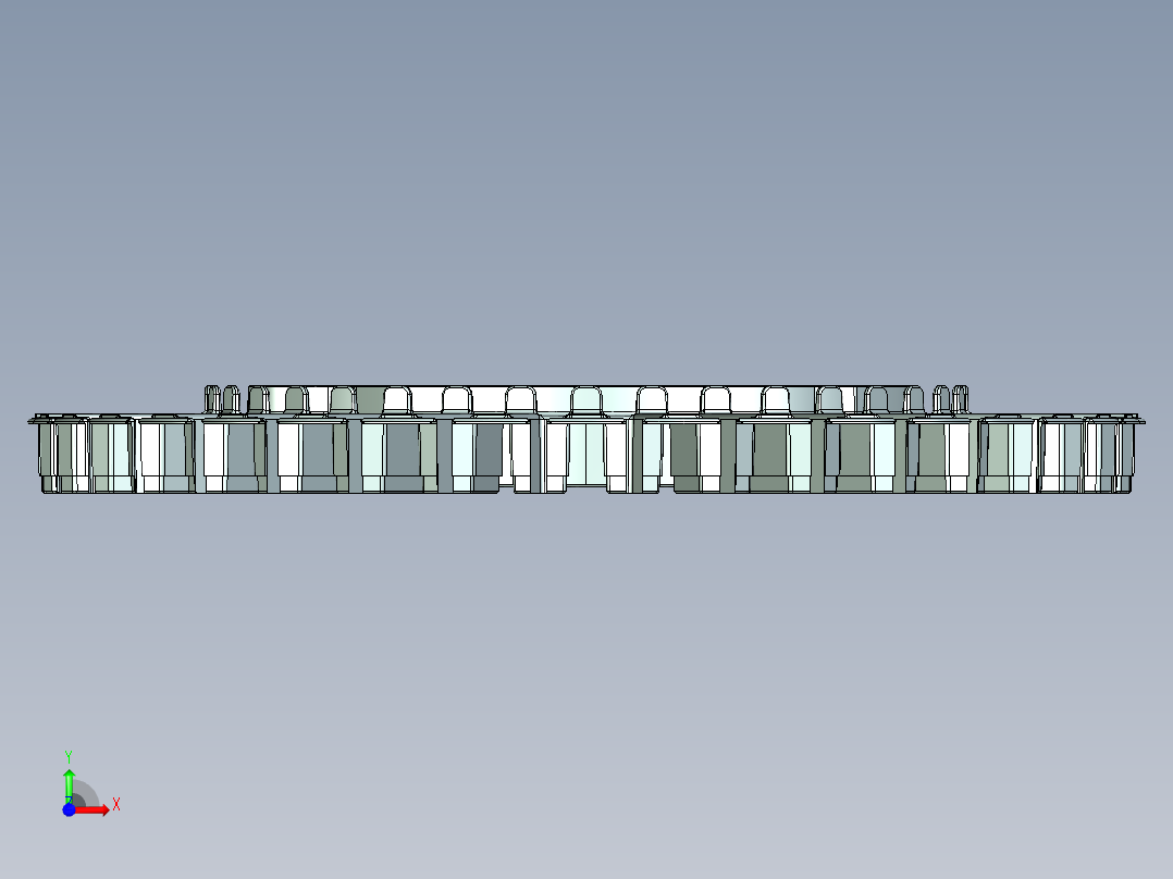 627定子装配夹具组装机UG设计前视图