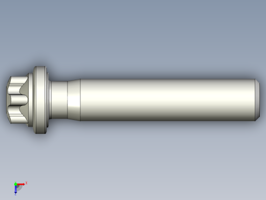 六角螺钉-Hexalobular_screw-M4-20-17-4-6.4-5.stp俯视缩略图