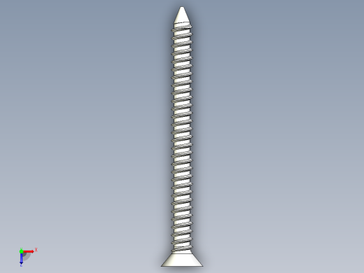 m3-13-to-40-沉头自攻螺丝-Screw M3 x 35 for Wood.STEP俯视缩略图