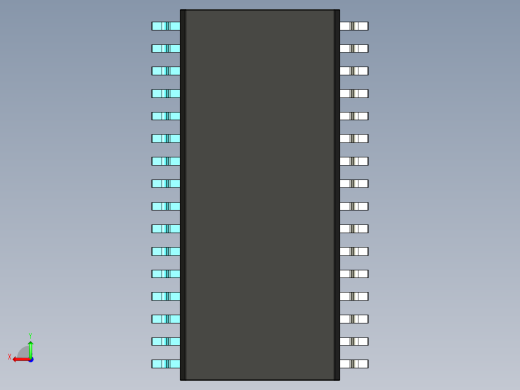 元器件3D封装SOIC32X51后视缩略图