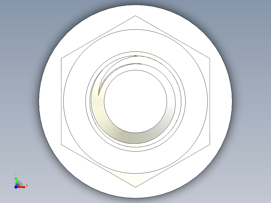 螺栓和螺母-M8 X 1.25前视图