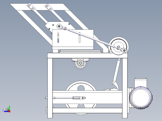 基于CATIA的土豆切片机结构设计-含三维catia右视缩略图