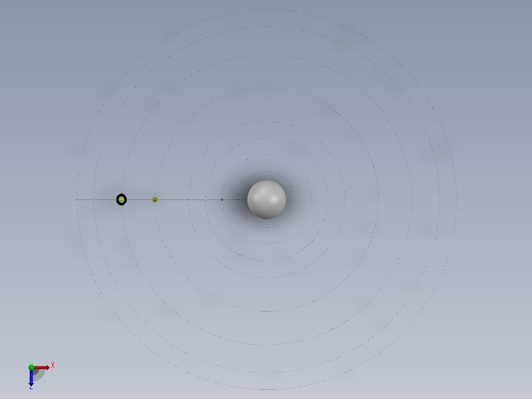 行星运动俯视图