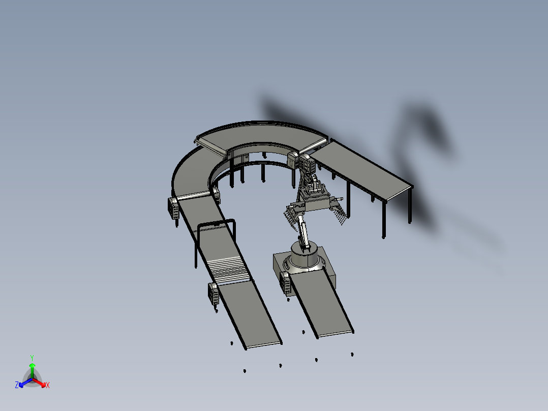 弯角可调分拣机装配