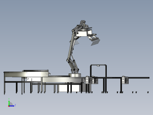 弯角可调分拣机装配左视缩略图