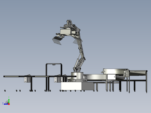 弯角可调分拣机装配右视缩略图