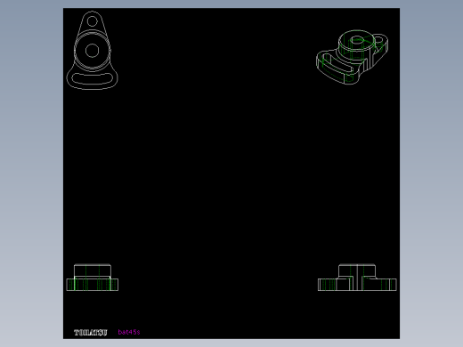 平面張力器(固定型)BAT-S-2D多系列多零件图纸模型