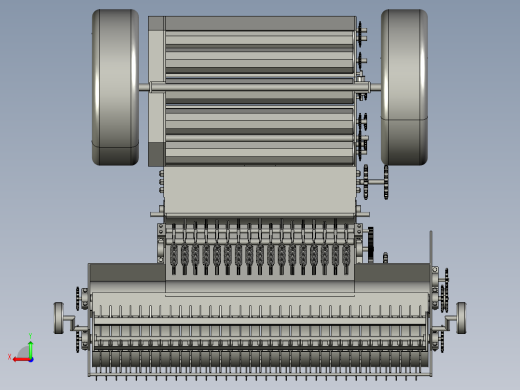 秸秆打捆机三维后视缩略图