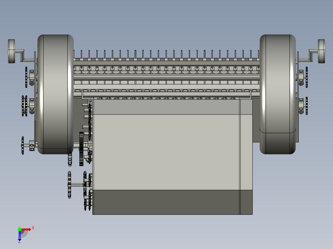 秸秆打捆机三维俯视图