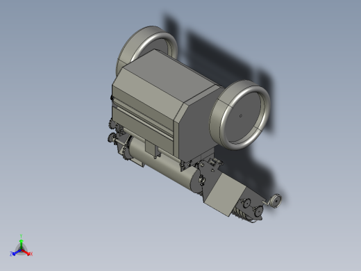 秸秆打捆机三维正等轴测缩略图
