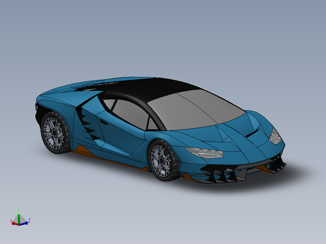 兰博基尼主视图