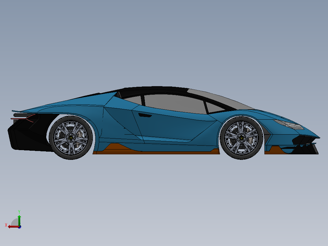 兰博基尼前视图