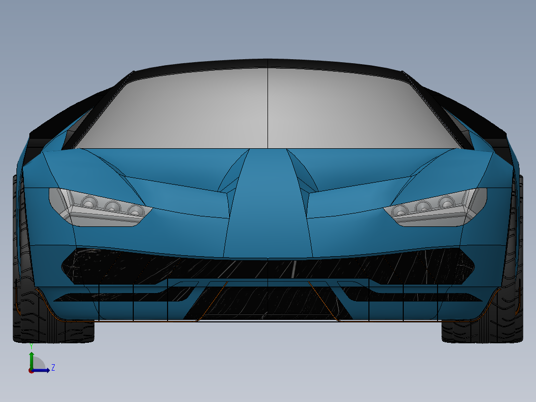 兰博基尼右视图