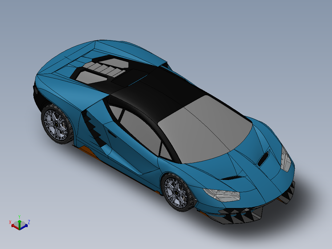 兰博基尼正等轴测图