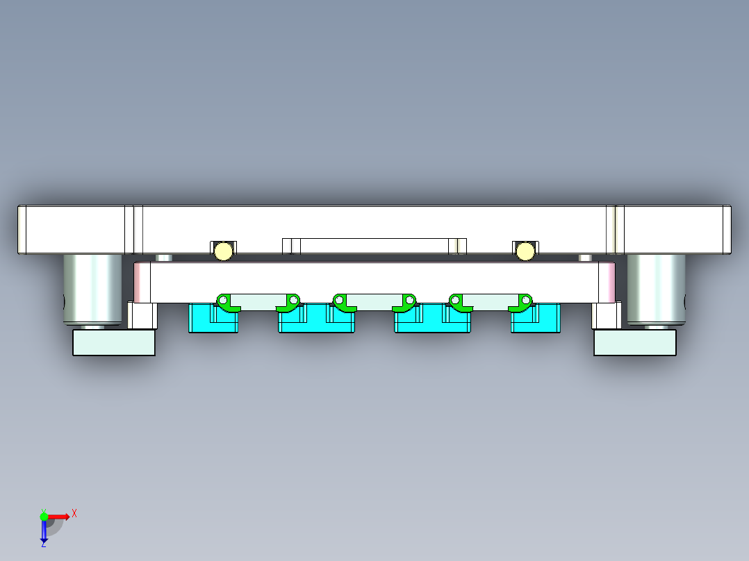 t100Chi-CNC1笔记本CNC工装夹具三维模型-1013俯视图