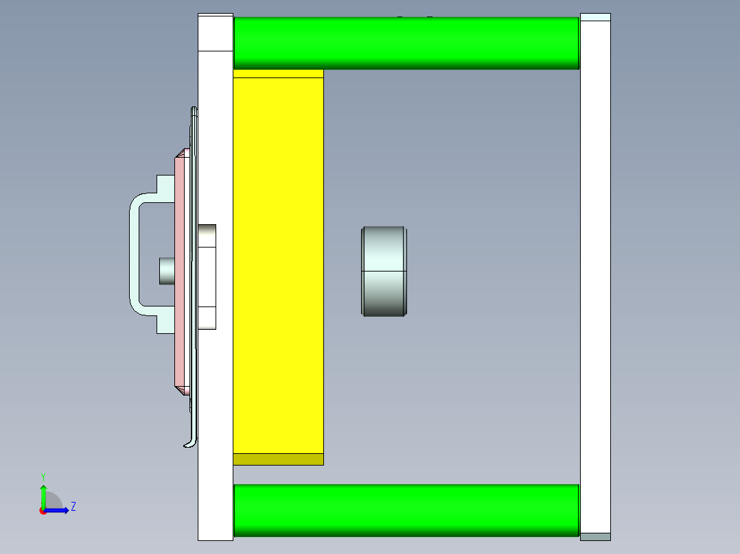 ux301-a-笔记本CNC工装夹具三维模型cnc3-7-26左视图