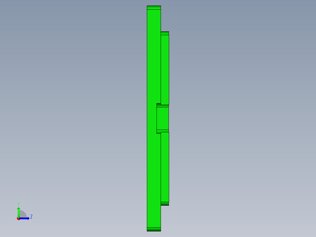 X3504-A笔记本CNC工装夹具三维模型-CNC1加镶块-220914左视图