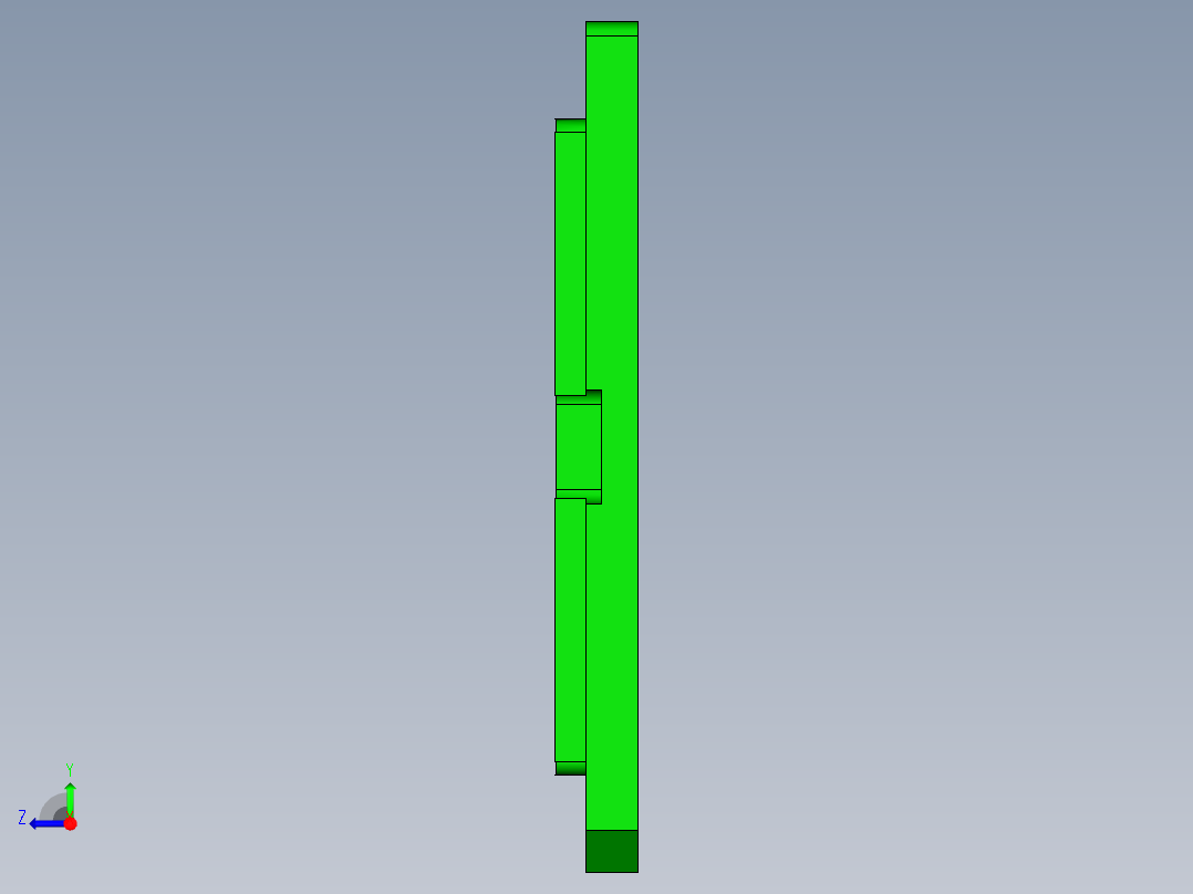 X3504-A笔记本CNC工装夹具三维模型-CNC1加镶块-220914右视图