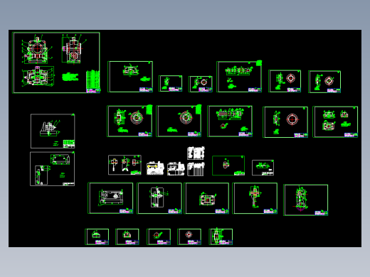 环面蜗轮蜗杆减速器1307087