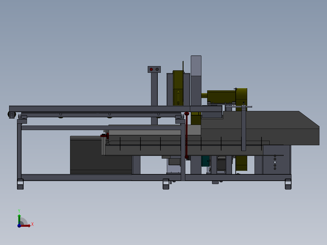 圆木锯（木材切割机）前视图