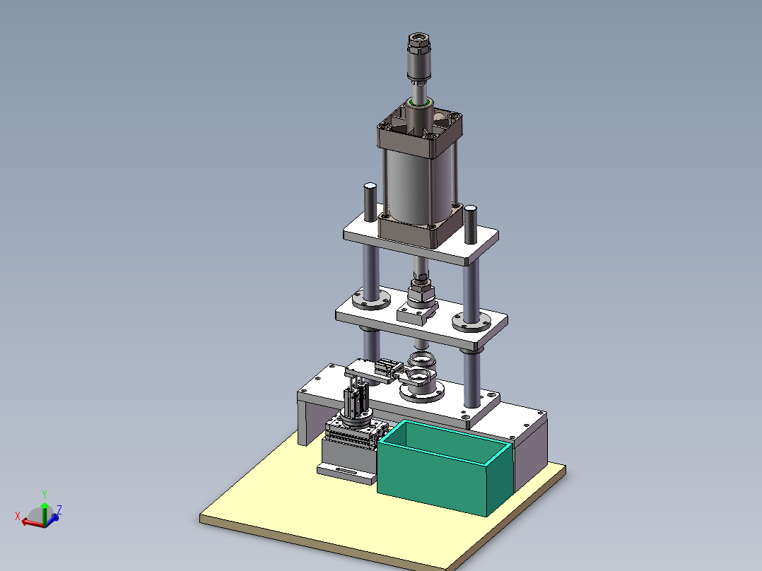 自动冲压和旋转气缸下料设备