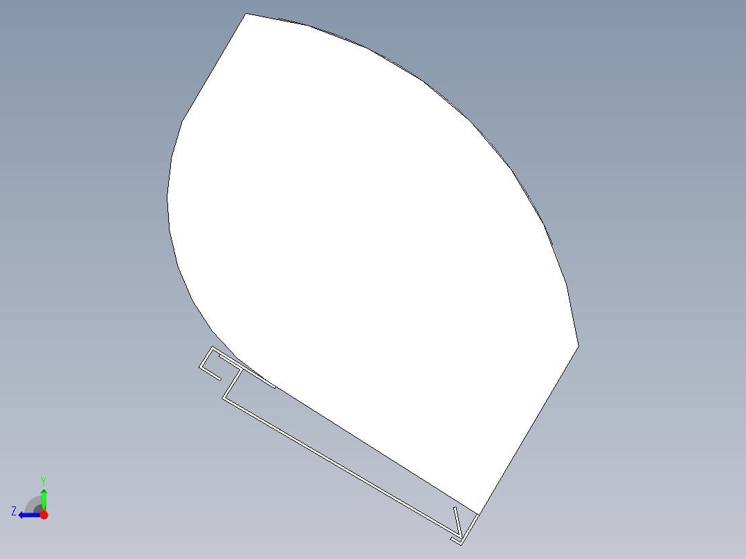 风幕机模型右视图