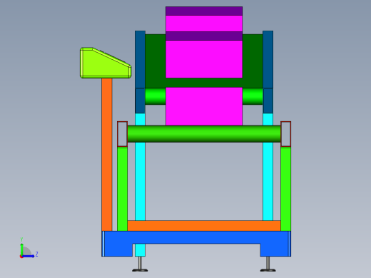 小型斜坡输送带左视缩略图